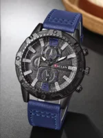 Top Brand Watch For Men Fashion Watches Leather Strap Clock - Image 3