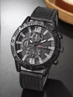 Top Brand Watch For Men Fashion Watches Leather Strap Clock - Image 2