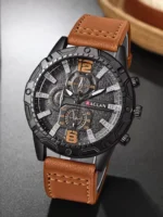 Top Brand Watch For Men Fashion Watches Leather Strap Clock